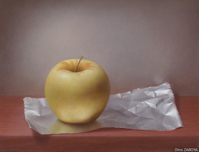 Tableau Nature morte  la pomme (N1)